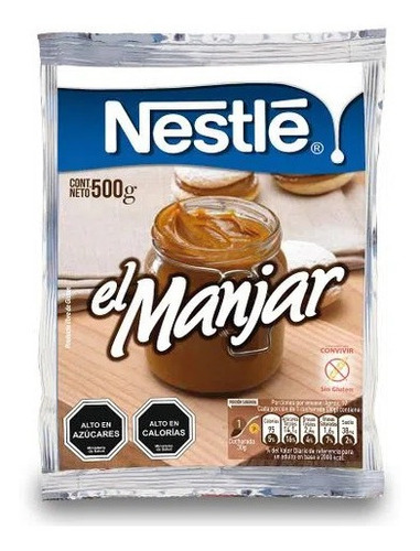 Manjar Bolsa Nestle 500gr(2 Unidad)-super