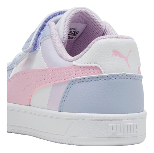 Puma Caven 2.0 Block Ps Para Niña Color Blanco, Lila, Rosa