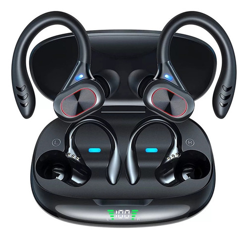 Auriculares Deportivos Inalámbricos Bluetooth 5.0 Color Negro