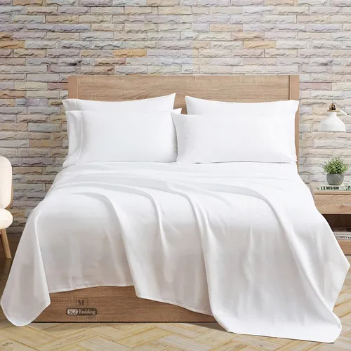 comprar Sgi Sabanas De Cama 100% Algodon Egipcio De 400 Hilos, Lujo