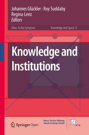 Libro Knowledge And Institutions - Johannes Glã¼ckler