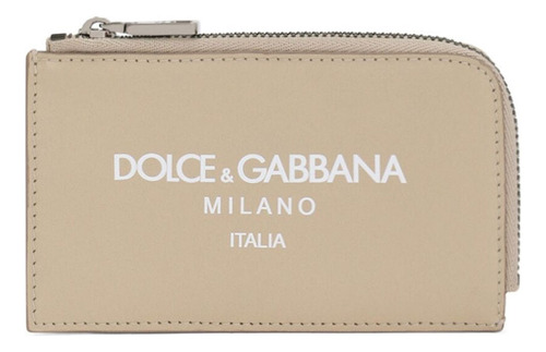 Cartera Dolce & Gabbana Logo Print Leather Wallet Tarjetero