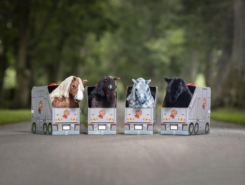 Lemieux Toy Pony Freya Para Niños - Marrón - Abrigo Suave -