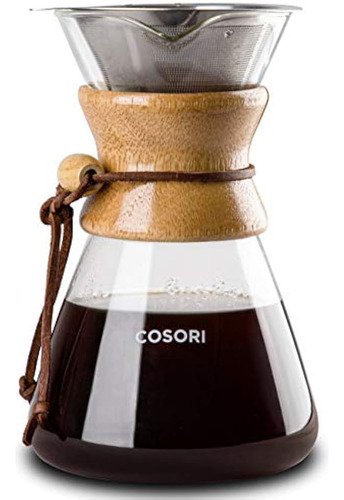 Cosori Pour Maker, Cafetera De Vidrio De 34 Onzas Y Cafetera