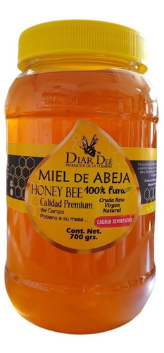 Miel De Abeja Flores Silvestres Miel Cruda Miel Virgen 700 G