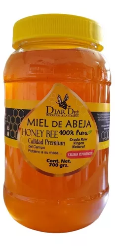 Miel De Abeja 100% Pura, Tía Mica, Flores Silvestres, 350 Gr