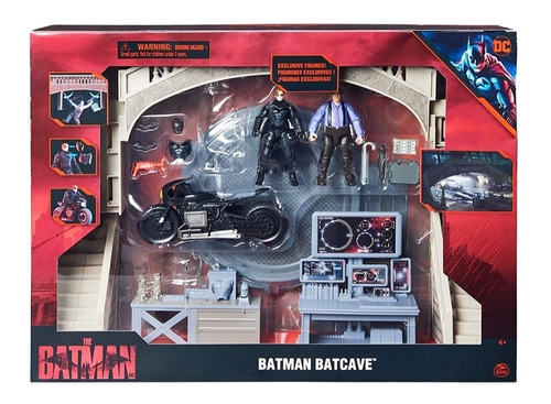 Set Batman Baticueva Incluye 2 Personajes Y Un Vehiculo Moto