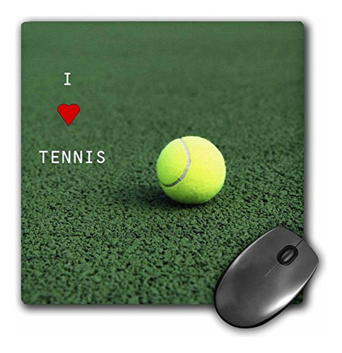 Alfombrilla De Ratón 3drose 8x8x0.25 I Love Tennis