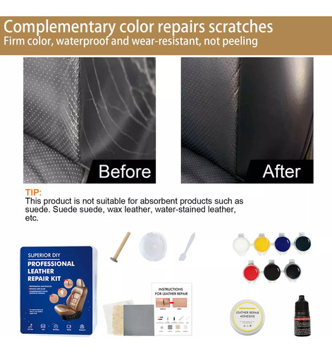 Kit De Acolchoamento Para Reparo De Couro Para Sofá De Carro