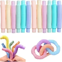 Comprar Tubo Pop Tubes Fidget Juguete Antiestres Sensorial 18 Piezas