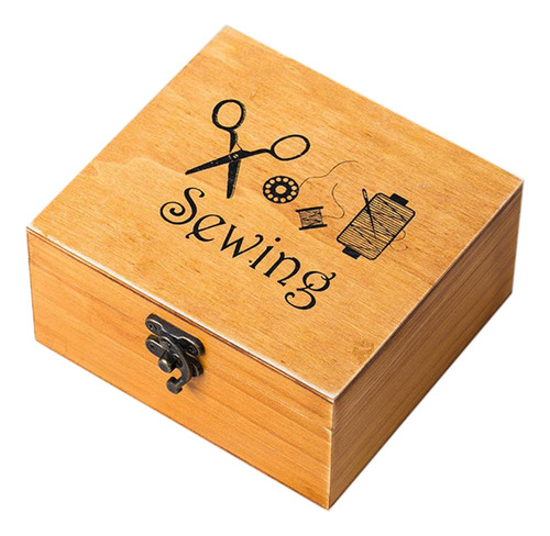 Caja De Coser De Madera, Accesorios De Costura, Kit De Sumin