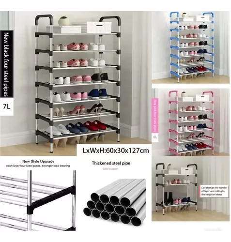 Organizador Zapatero Metálico 6 Niveles Shoe Rack GENERICO