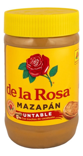 Mazapán Untable De La Rosa Con Trocitos De Cacahuate 400g 