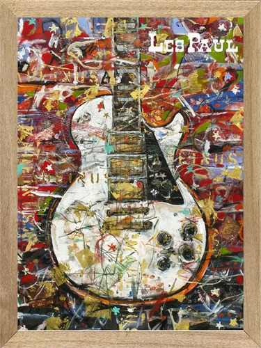 Guitarra Les Paul , Cuadro, Música, Poster      P465