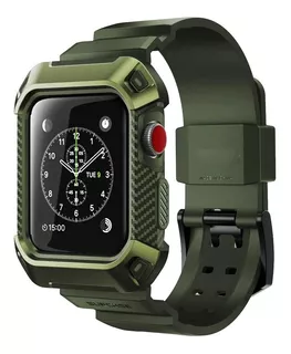 Case Y Correa Supcase Compatible Con Apple Watch 38mm Verde