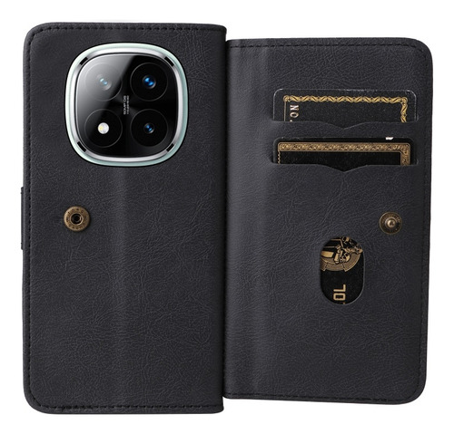 Funda Tipo Billetera Multifuncional Para Redmi Note 14 Pro+