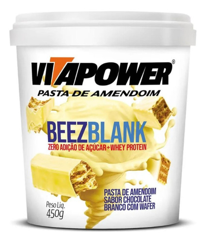 Pasta De Amendoim Vitapower Beez Whey 450g