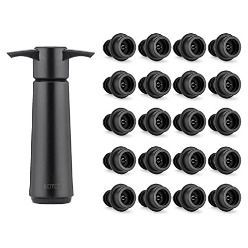 Wine Saver Pump With 20 Vacuum Stopper, Wine Preserver,...