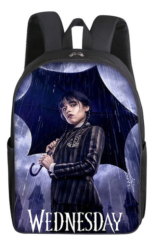 Wetnesday Addams Mochila Infantil De 17 Pulgadas