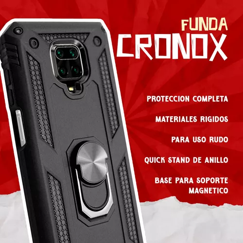 Funda Para Xiaomi Redmi Note 9s/note 9 Pro Cronox Y Mica 9d