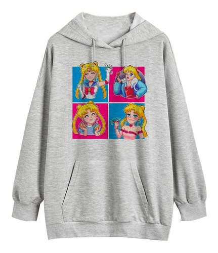 Buzo Canguro Algodon Sailor Moon Unisex Frisa