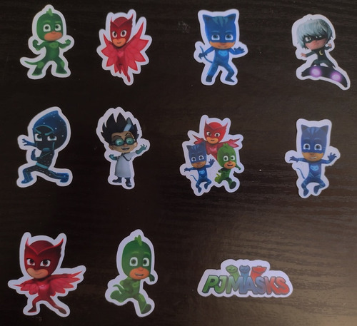 Imagem 2 de 2 de 100 Tags, Topper, Apliques Para Festas - Pj Mask