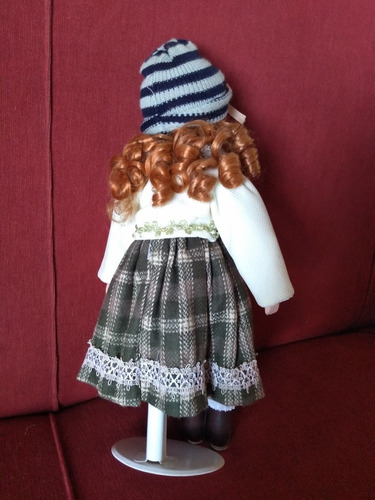Muñeca De Porcelana Excelente Estado- Pelirroja (Usado)
