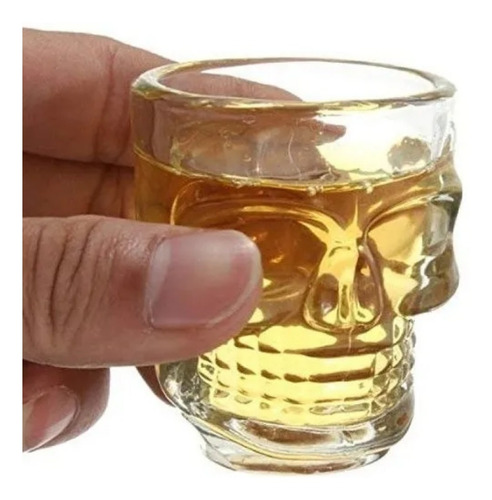 Set 6 Vaso Whisky Tequilero Mezcalero Shots Craneo Calavera