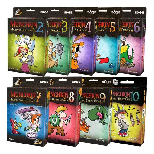 Kit Munchkin Expansão 2 A 10 Jogo Cartas Galápagos Português