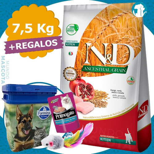 Farmina Nyd Ancestral Feline Gato Cachorro / Kiten 7,5 Kg