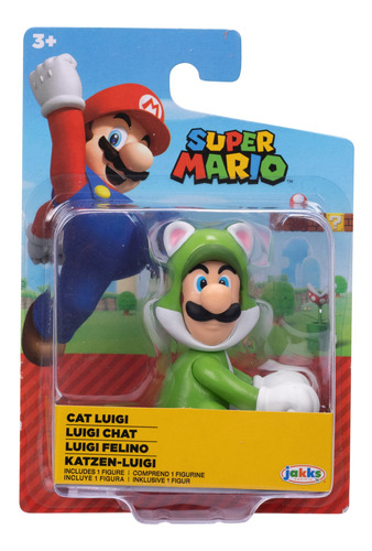 Figura De Cat Luigi 2,5  Super Mario