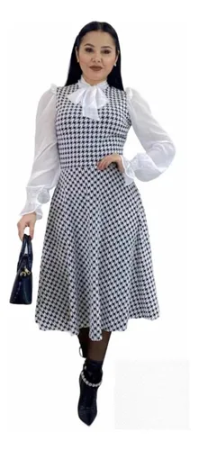 Vestido Com Pregas Rodado Midi MercadoLivre