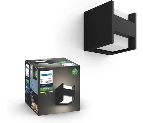 Philips Hue Fuzo Aplique Exterior Negro Led Inteligente