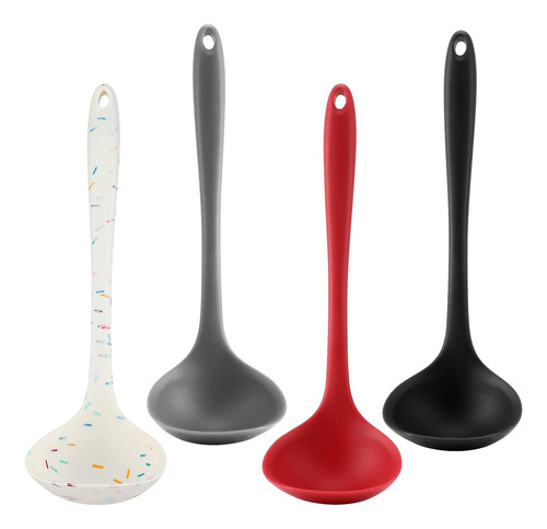 Cucharones De Silicona De 4 Piezas Para Cocinar, 4 Colores E