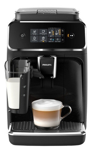 Imagen 1 de 2 de Cafetera Philips Series 2200 EP2230 super automático negra expreso 220V