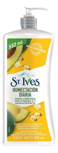 Crema Corporal St. Ives Humectación Diaria Vitamina E 532 Ml