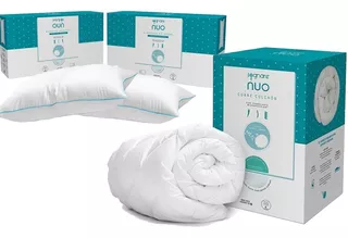 Cubre Colchón Sognare Nuo Matrimonial + 2 Almohadas Nuo