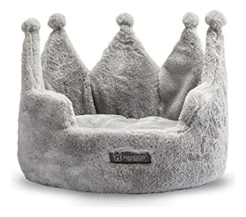 Nandog Crown Collection Cama Para Perros Y Gatos (nube Gris)