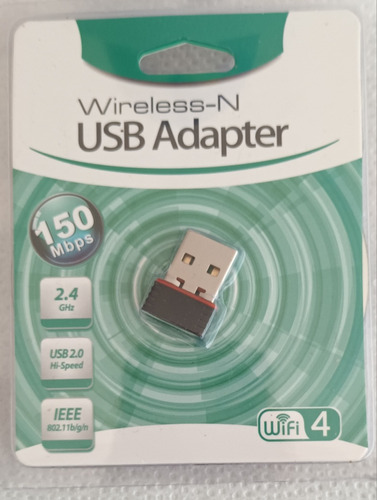 Wirelees-n Usb Adapter 2.4ghz. 150mbps 
