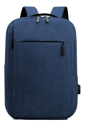 Mochila Multifuncional Masculina Escola Trabalho Top Moderna Cor Azul