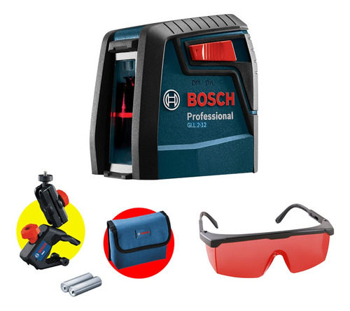 Nível A Laser De Linhas Bosch Gll2-12 + Acessórios