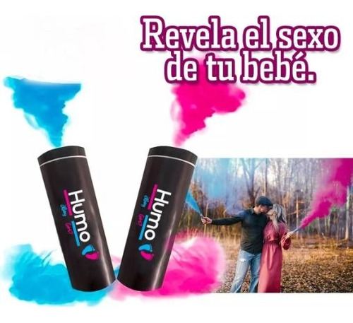 Humos Bengala Bomba Revelación Sexo Bebe Gender Reveal 2 Pz