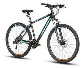 Bicicleta Best Parrot Mtb 29 Talla L Negro/celeste Color Negro Tamaño Del Cuadro M