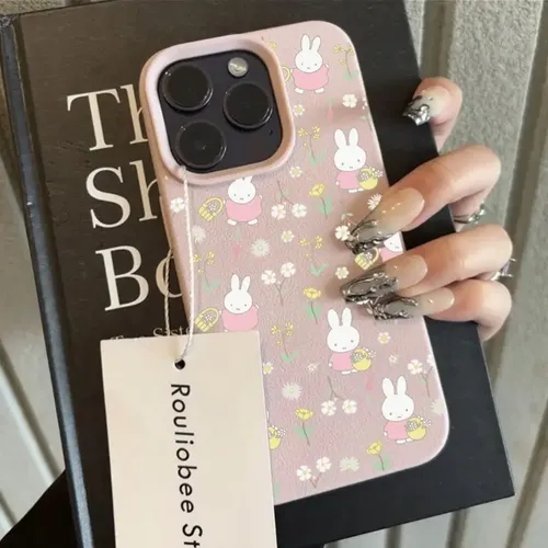 Capa De Telefone Fofa Miffy Para iPhone 17 16 15 14 13 Pro M