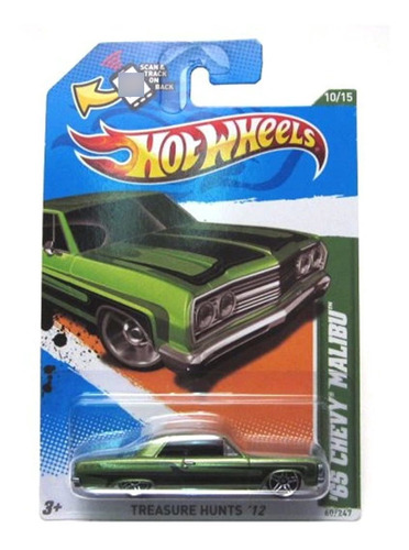 Hot Wheels 2012, chevy Malibu Car Metalflake Verde