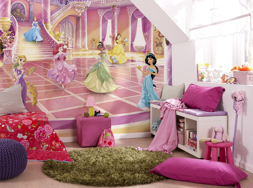 Vinil Adhesivo Fotomural Tapiz Princesas Disney Varios