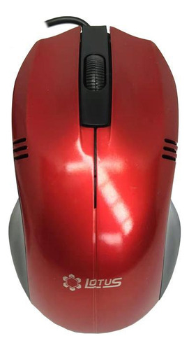 Mouse C Fio Pc Notebook 1.25m Usb2.0 1000dpi Vermelho Lt-317