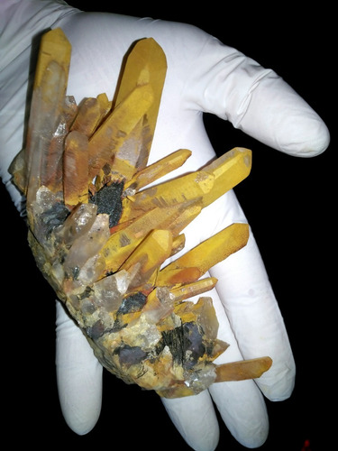 Cluster Cuarzo Anaranjado Flor De Hematites + Base + Envío #