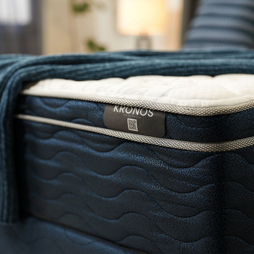 Colchón Queen Size Spring De Resortes Semifirme Con Pillow