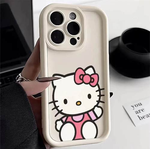 Funda De Teléfono Sanrio Hello Kitty Para iPhone 15, 14, 13,